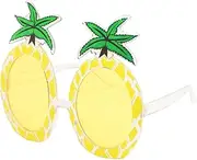 LIFKOME 3pcs Funny Hawaiian Glasses Colorful Pineapple Decoration for Festivals Parties Carnivals Black Frame Yellow Lens Red Yellow Frame