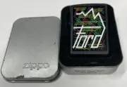 ZIPPO 1999 FORD GEOMETRIC BLACK MATTE LIGHTER SEALED IN BOX R1229