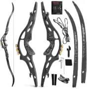 62" ILF Recurve Bow 19" Riser 30-60lbs Limbs Archery Takedown Hunting RH