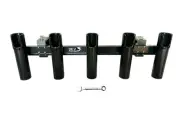Dev Fishing RB 150 Truck Bed Rail 5 Pole Rod Trasport Travel Holder Rack