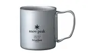Snow Peak Double Wall Cup 300 camping tableware titanium grey