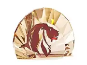 SWAROVSKI CRYSTAL SCS LION HEAD PAPER WEIGHT 5135901.NEW IN BOX