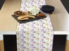 Cupcakes White Table Runners 12"x72" or 14"x108"