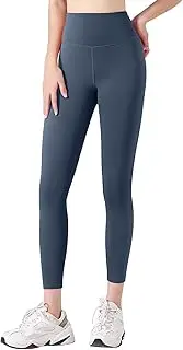 [Generic] Yoga Pants for Women Lightweight Stretch Solid Color Lounge Legging Breathable Yoga Pants, Dark Blue, Medium