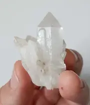 Beautiful Clear Quartz Crystal Point Cluster - 26g
