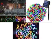 Solar Lights, Fairy String Light Indoor Outdoor for Patio Lawn 150 Lights 50 ft
