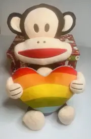 Multipet Paul Frank Julius The Monkey Dog Plush Toy Squeaky 18" Stuffed Animal
