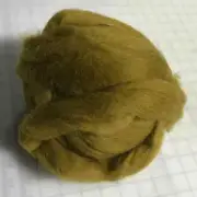 Golden Olive Green - Finest Romney & Merino Wool Roving (.5 Oz)