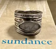 NWT Sundance Catalog Silver Moonstone “Moonlit River Ring” Size 6 $128