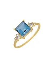 Tiramisu 14K Over Silver 4.50 ct. tw. Gemstone Ring
