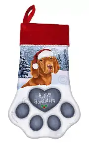 Vizsla Holiday Christmas Stocking