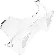 EXQUIMEUBLE Clear Toilet Stepping Stool Non Slip Footstool for Bathroom Use Transparent Design for Comfort Convenience for Potty Lightweight Portable