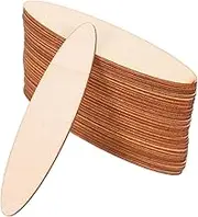 Oval Wooden Chips 30pcs Wooden Discs for Crafts Games Safe Learning Toys for Boys and Girls