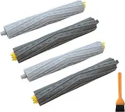 EZ SPARES 2 Sets Compatible with R0b0t Parts - R00Mba 800 & 900 Series Tangle-Free AeroForce Extractor Set, R0b0t Rollers Kit
