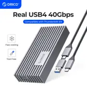 ORICO USB4 NVMe SSD Enclosure 40Gbps M.2 to USB-C Adapter for NVMe M-Key 4TB SSD