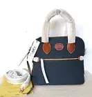 Dooney & Bourke Small Nylon Domed Satchel Crossbody Shoulder Bag Navy Blue