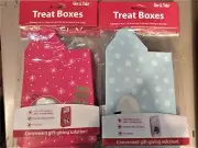 Treat Boxes w/ Window Cookies Candy Gift Give Snowflake Christmas 60 Boxes