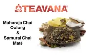 NEW! AUTHENTIC! TEAVANA 8 OZ MAHARAJA CHAI & SAMURAI CHAI TEA & TIN