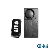 在飛比找momo購物網優惠-【e-Kit 逸奇】震動感應門窗防盜警報器/無線遙控/緊急警