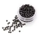 500 PCS 3.0Mm Hair Beads Silicone Lined Copper Nano Rings Micro Links Beads for