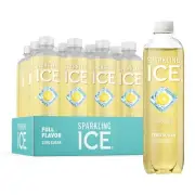 Sparkling Ice, Classic Lemonade Sparkling Water, Zero Sugar Flavored Water, with