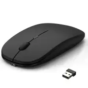 Wireless Rechargeable Mouse for Laptop Computer PC, 2.4G