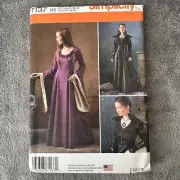 Simplicity Pattern 1137 Sz 14-22 Fantasy Renaissance Game Of Thrones Costume