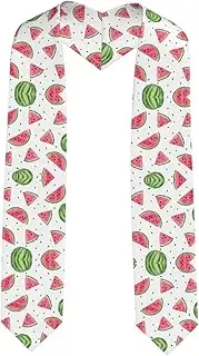 [SKKNT] Watermelon Fresh Fruit Print Graduation Shawl Stole For Academic Commencements Honor Sash Congratulations Gift