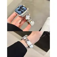 在飛比找蝦皮商城精選優惠-小米手環8Pro新款獨家四葉草金屬拼接真皮質錶帶適用小米手環