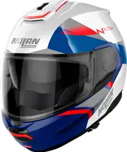 Nolan N100-6 Paloma N-Com, flip up helmet , color: White/Grey/Blue , size: S