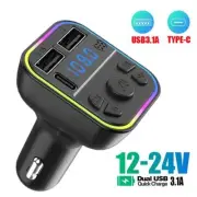Car Handsfree Bluetooth FM Transmitter USB Charger Radio MP3 Adapter G9V5