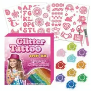 Pink Set Glitter Tattoo Stickers Children DIY Diamond Body DIY Creative Stage Concert Glitter Tattoo