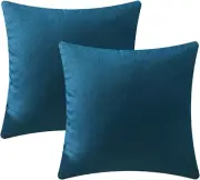 Set of 2 Patio Cushion Covers Navy Blue Outdoor Cushion Cover UV Water Resistan