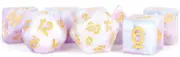 Metallic Dice Games - Resin Lavender Dice 16mm Polyhedral