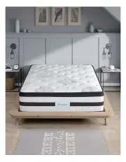 [DreamZ] Medium Firm Queen Size Spring Mattress in White