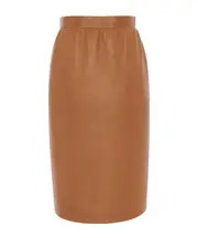 pencil skirt in lambskin FR36 Brown