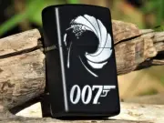 Zippo Lighter - James Bond 007 - Vector Logo - Sean Connery - Daniel Craig
