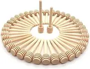 100PCS Honey Dipper Sticks,Honey Stirrer Mini Honeycomb Stick Wooden Honey Dipper Stick for Honey Jar Dispense Drizzle Honey and Wedding Party Gift
