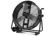 BAUMR-AG 24' 610mm 260W Industrial Mobile Floor Drum Fan, Tilting, Large, Commercial, Heavy-duty Frame, EESS Certified