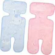 ibasenice Baby Seat Cooling Mat 2pcs Summer Stroller Pad Non-Woven Soft Comfortable for Baby