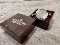 在飛比找Yahoo!奇摩拍賣優惠-喬治傑生 朵蘭機械錶大錶面Georg Jensen 丹麥製造