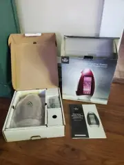 The Sharper Atomic Clock Image Waterdrop Weather Station Red Open Box
