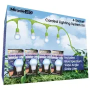 Socket 24ft Corded System Kit with 16 Blue Spectrum Wide-Angle Grow Lights Re...