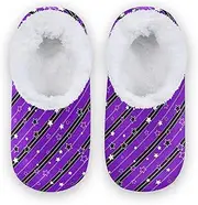 [Caihoyu] House Slippers for Kids Girls Boys Fuzzy Fleece Non-Slip Lightweight House Slipper Socks Home Indoor