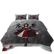 Fantasy Art Roses and Gothic Princess Coverlet