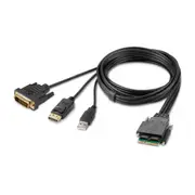 Modular DVI and DP Dual-Head Host Cable 6 ft.