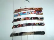 5 Girls Marbled Lucite Golden Bobby Pins New with Tag