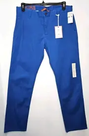Dockers The Broken In Alpha Slim Tapered Khaki casual pants 36x32 Blue New!