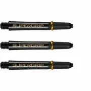 Harrows Supergrip Dart Stems - Black/Gold Short