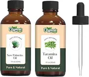 Organic Zing Oil Bundle : Saw Palmetto (Serenoa repens) (30ml) & Taramira (Eruca vesicaria SSP. Sativa) (30ml) -Oil